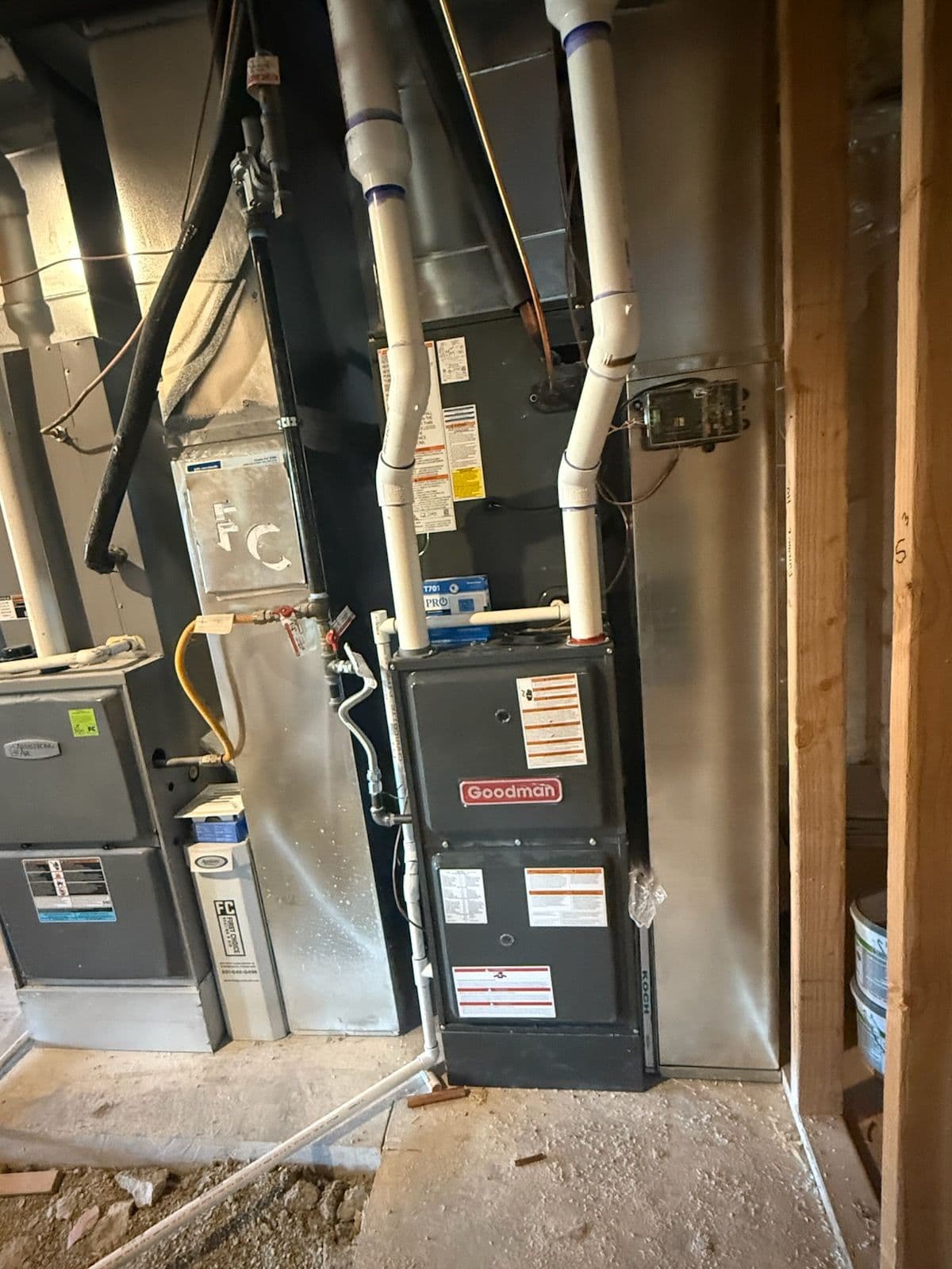 Project Goodman HVAC Installation in Lehi Basement image