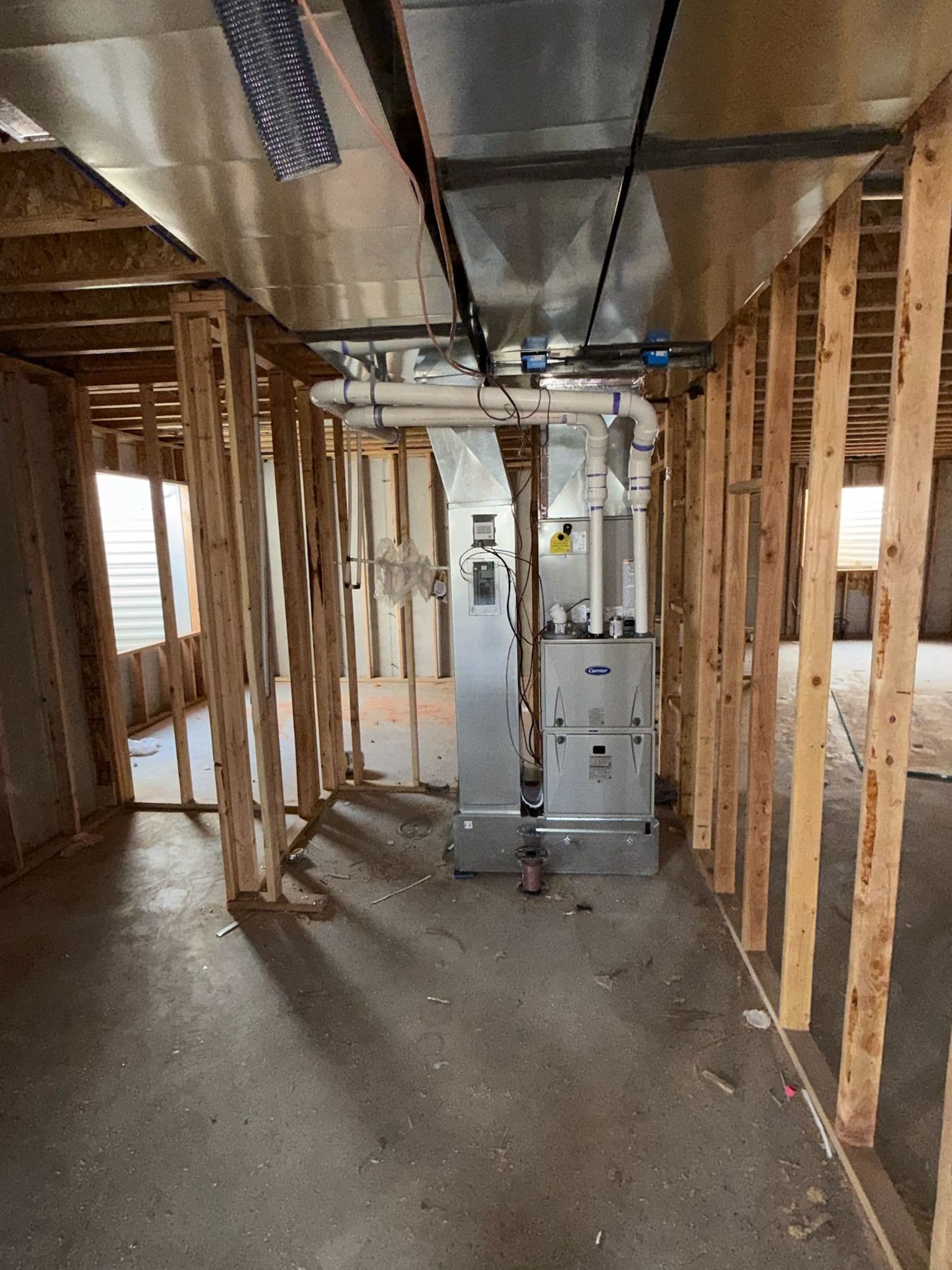 Zoned HVAC Installation in New Construction image