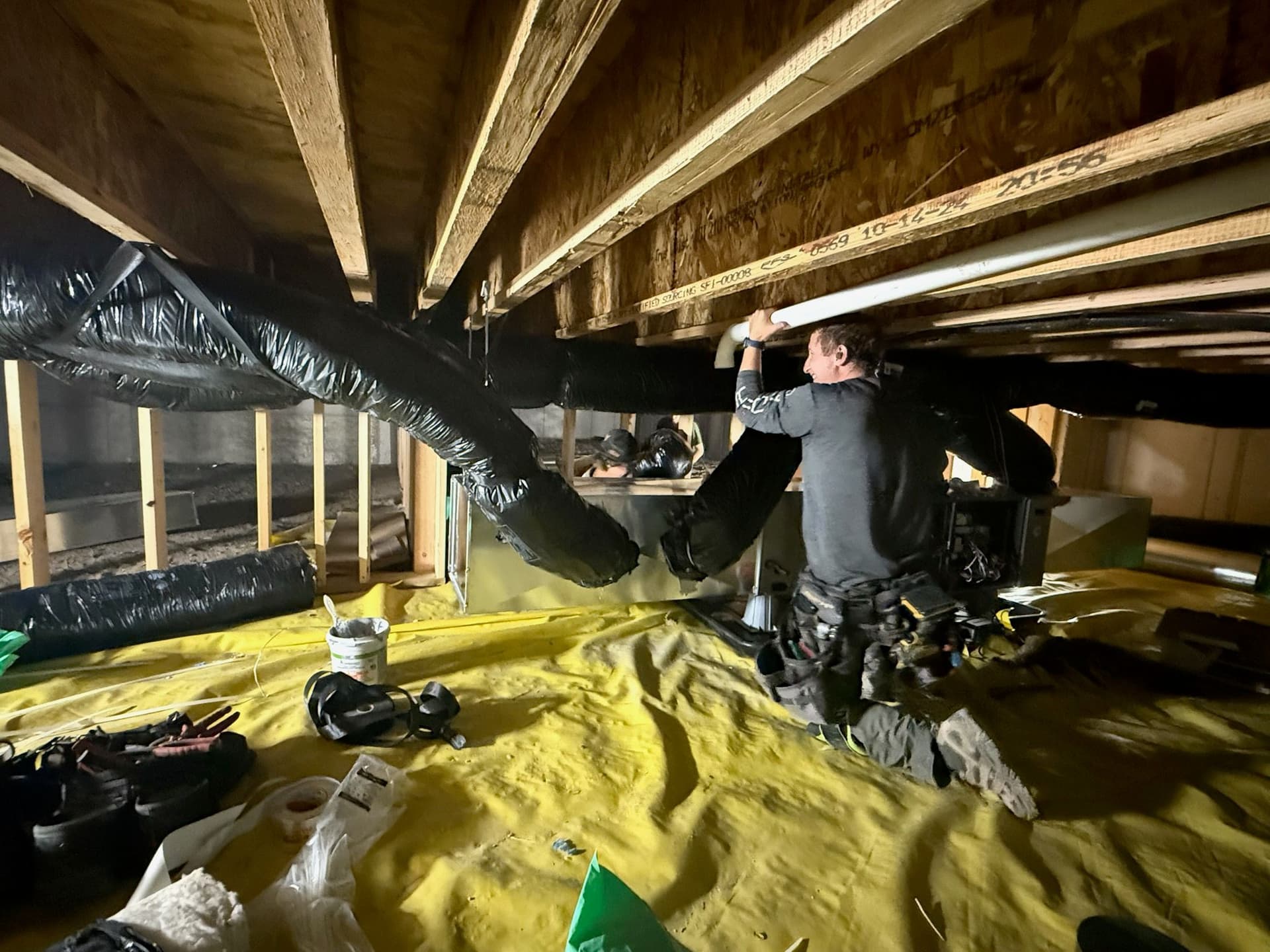 Crawl Space Heating Installation Success image